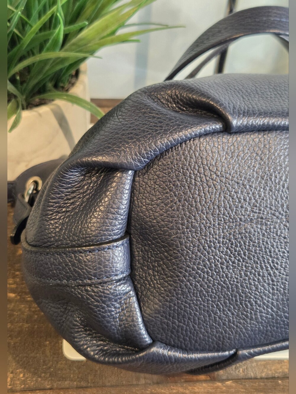 Sofia Cordoni Navy Italian Leather Bag - Picture 6 of 16